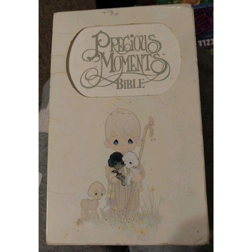 Vintage 1985 Precious Moments Bible NKJV Keepsake Edition White Leatherflex 271W